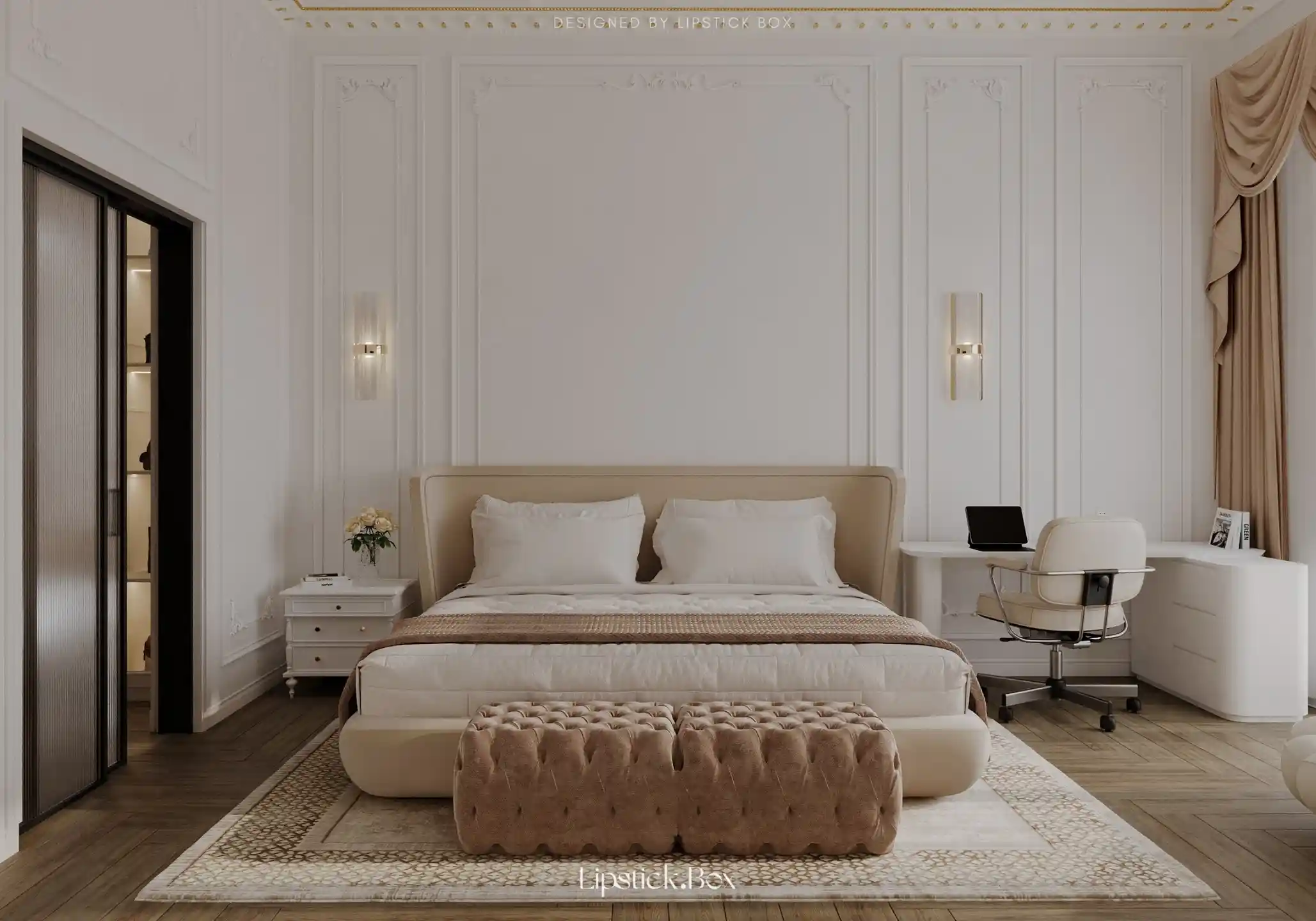 Ms. Nhi’s Bedroom – Thiết Kế Phòng Ngủ Neo Classic 47m² Thanh Lịch